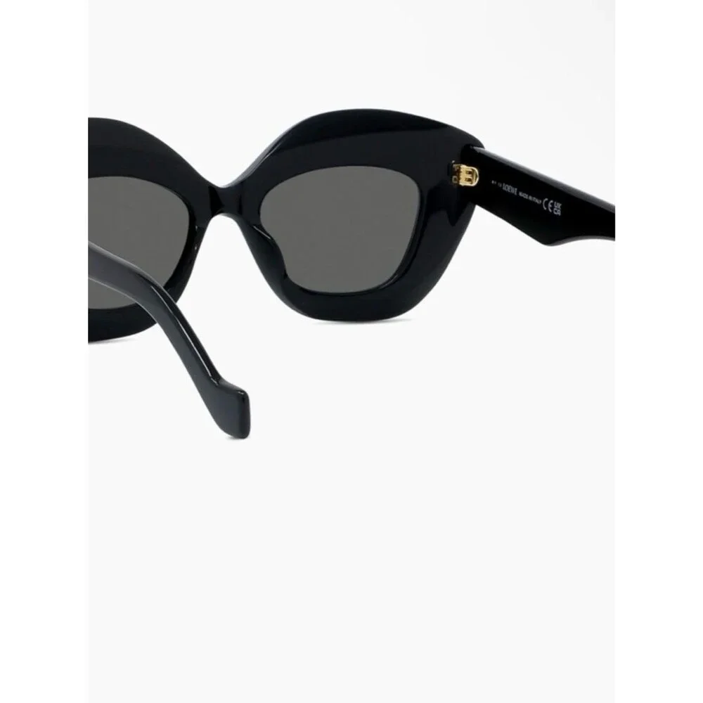 Loewe Retro Screen Black Cat-Eye Sunglasses NWOT